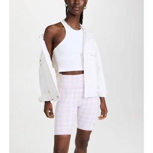 Sweaty Betty Pink Checkered Athletic Shorts